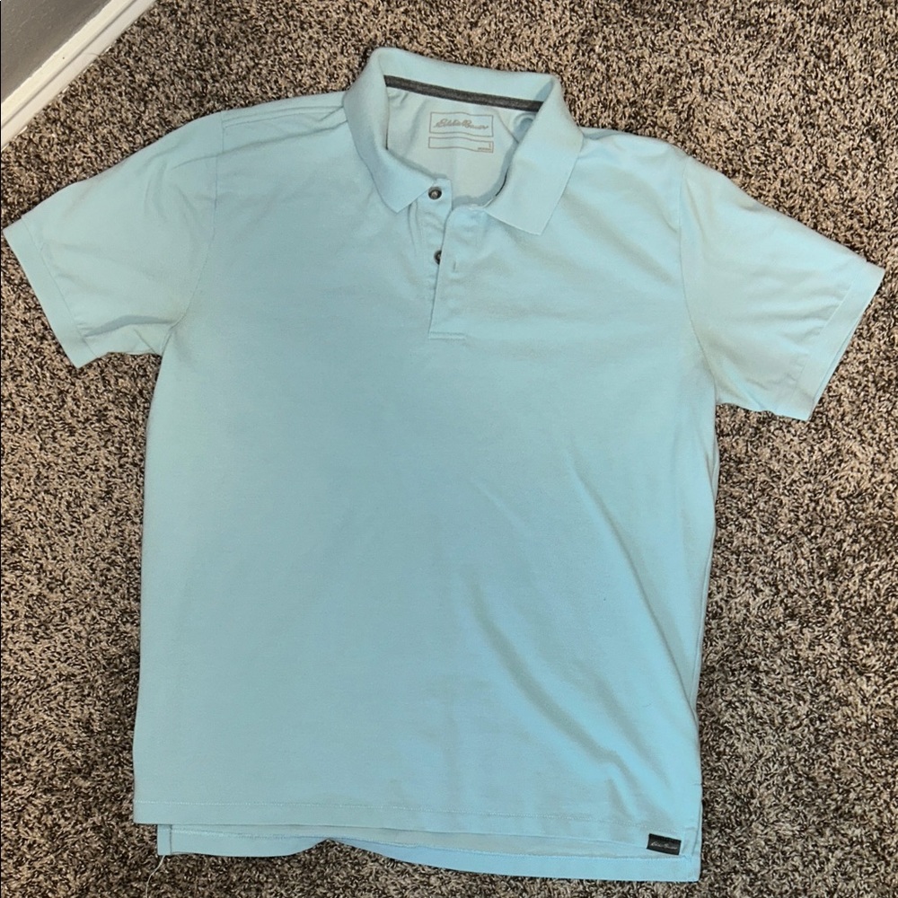 Eddie Bauer Light Blue Polo Shirt